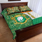 Ivory Coast Quilt Bed Set Elephant Crest and Tribal Pattern - African Pride