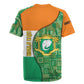 Ivory Coast Rugby Jersey Elephant Crest and Tribal Pattern - African Pride