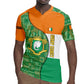 Ivory Coast Rugby Jersey Elephant Crest and Tribal Pattern - African Pride