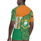 Ivory Coast Rugby Jersey Elephant Crest and Tribal Pattern - African Pride