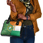 Ivory Coast Shoulder Handbag Elephant Crest and Tribal Pattern - African Pride