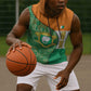 Ivory Coast Sleeveless Hoodie Elephant Crest and Tribal Pattern - African Pride