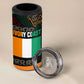 Ivory Coast Elephants Football 4 in 1 Can Cooler Tumbler Soccer with Tribal Pattern - African Pride