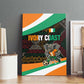 Ivory Coast Elephants Football Canvas Wall Art Soccer with Tribal Pattern - African Pride