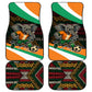 Ivory Coast Elephants Football Car Mats Soccer with Tribal Pattern - African Pride