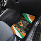 Ivory Coast Elephants Football Car Mats Soccer with Tribal Pattern - African Pride