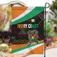 Ivory Coast Elephants Football Garden Flag Soccer with Tribal Pattern - African Pride