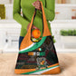 Ivory Coast Elephants Football Grocery Bag Soccer with Tribal Pattern - African Pride
