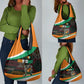 Ivory Coast Elephants Football Grocery Bag Soccer with Tribal Pattern - African Pride
