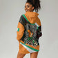 Ivory Coast Elephants Football Hoodie Dress Soccer with Tribal Pattern - African Pride