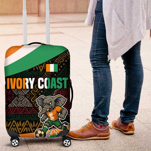 Ivory Coast Elephants Football Luggage Cover Soccer with Tribal Pattern - African Pride