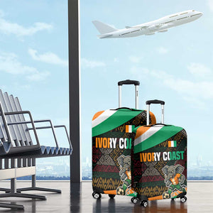 Ivory Coast Elephants Football Luggage Cover Soccer with Tribal Pattern - African Pride