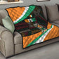 Ivory Coast Elephants Football Quilt Soccer with Tribal Pattern - African Pride