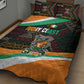Ivory Coast Elephants Football Quilt Bed Set Soccer with Tribal Pattern - African Pride
