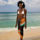 Ivory Coast Elephants Football Sarong Soccer with Tribal Pattern - African Pride