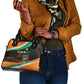 Ivory Coast Elephants Football Shoulder Handbag Soccer with Tribal Pattern - African Pride