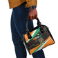 Ivory Coast Elephants Football Shoulder Handbag Soccer with Tribal Pattern - African Pride