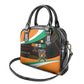 Ivory Coast Elephants Football Shoulder Handbag Soccer with Tribal Pattern - African Pride