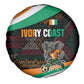 Ivory Coast Elephants Football Spare Tire Cover Soccer with Tribal Pattern - African Pride