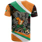 Ivory Coast Elephants Football T shirt Soccer with Tribal Pattern - African Pride