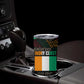 Ivory Coast Elephants Football Tumbler Cup Soccer with Tribal Pattern - African Pride