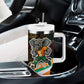 Ivory Coast Elephants Football Tumbler With Handle Soccer with Tribal Pattern - African Pride