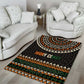 Ivory Coast African Pattern Area Rug Ethnic Geometric and National Motto - African Pride