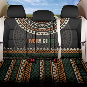 Ivory Coast African Pattern Back Car Seat Cover Ethnic Geometric and National Motto - African Pride