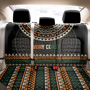 Ivory Coast African Pattern Back Car Seat Cover Ethnic Geometric and National Motto - African Pride