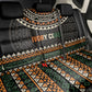 Ivory Coast African Pattern Back Car Seat Cover Ethnic Geometric and National Motto - African Pride