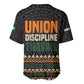 Ivory Coast African Pattern Baseball Jersey Ethnic Geometric and National Motto - African Pride