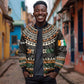 Ivory Coast African Pattern Bomber Jacket Ethnic Geometric and National Motto - African Pride