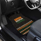 Ivory Coast African Pattern Car Mats Ethnic Geometric and National Motto - African Pride