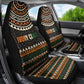 Ivory Coast African Pattern Car Seat Cover Ethnic Geometric and National Motto - African Pride