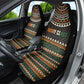 Ivory Coast African Pattern Car Seat Cover Ethnic Geometric and National Motto - African Pride