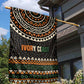 Ivory Coast African Pattern Garden Flag Ethnic Geometric and National Motto - African Pride