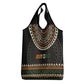 Ivory Coast African Pattern Grocery Bag Ethnic Geometric and National Motto - African Pride