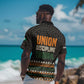 Ivory Coast African Pattern Hawaiian Shirt Ethnic Geometric and National Motto - African Pride