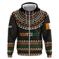 Ivory Coast African Pattern Hoodie Ethnic Geometric and National Motto - African Pride
