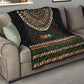 Ivory Coast African Pattern Quilt Ethnic Geometric and National Motto - African Pride
