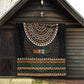 Ivory Coast African Pattern Quilt Ethnic Geometric and National Motto - African Pride