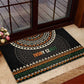 Ivory Coast African Pattern Rubber Doormat Ethnic Geometric and National Motto - African Pride