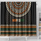 Ivory Coast African Pattern Shower Curtain Ethnic Geometric and National Motto - African Pride