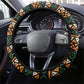 Ivory Coast African Pattern Steering Wheel Cover Ethnic Geometric and National Motto - African Pride