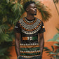 Ivory Coast African Pattern T shirt Ethnic Geometric and National Motto - African Pride