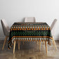 Ivory Coast African Pattern Tablecloth Ethnic Geometric and National Motto - African Pride