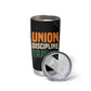 Ivory Coast African Pattern Tumbler Cup Ethnic Geometric and National Motto - African Pride