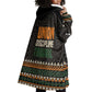 Ivory Coast African Pattern Wearable Blanket Hoodie Ethnic Geometric and National Motto - African Pride