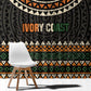 Ivory Coast African Pattern Window Curtain Ethnic Geometric and National Motto - African Pride