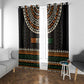 Ivory Coast African Pattern Window Curtain Ethnic Geometric and National Motto - African Pride